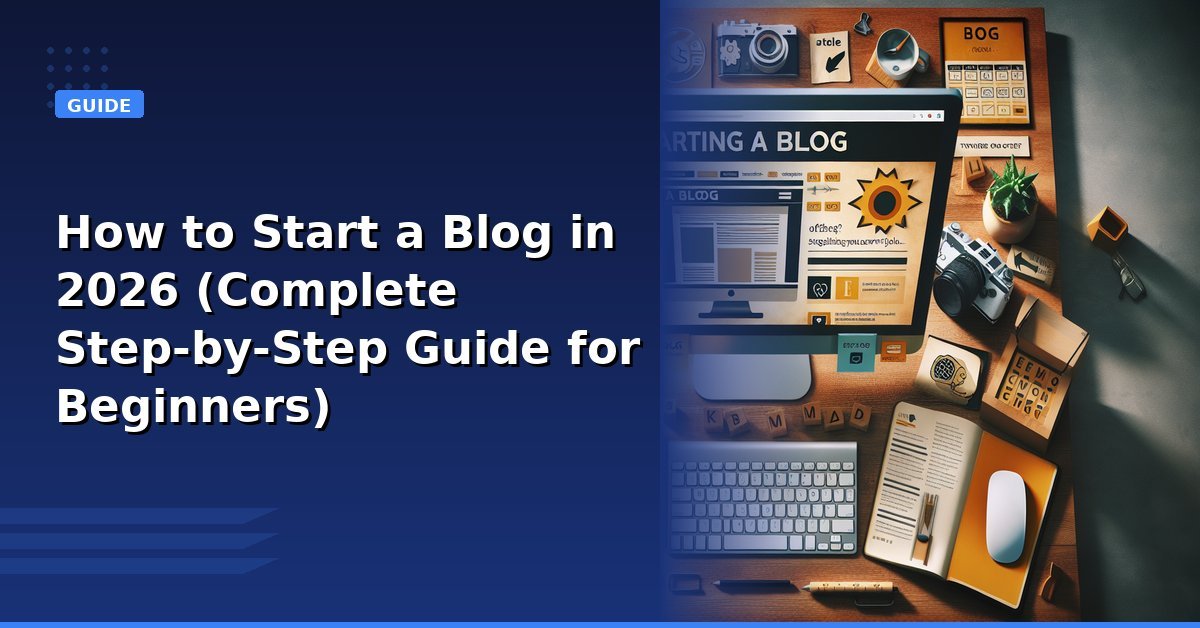 How To Start A Blog in 2026 [Blogging Guide For Beginners]